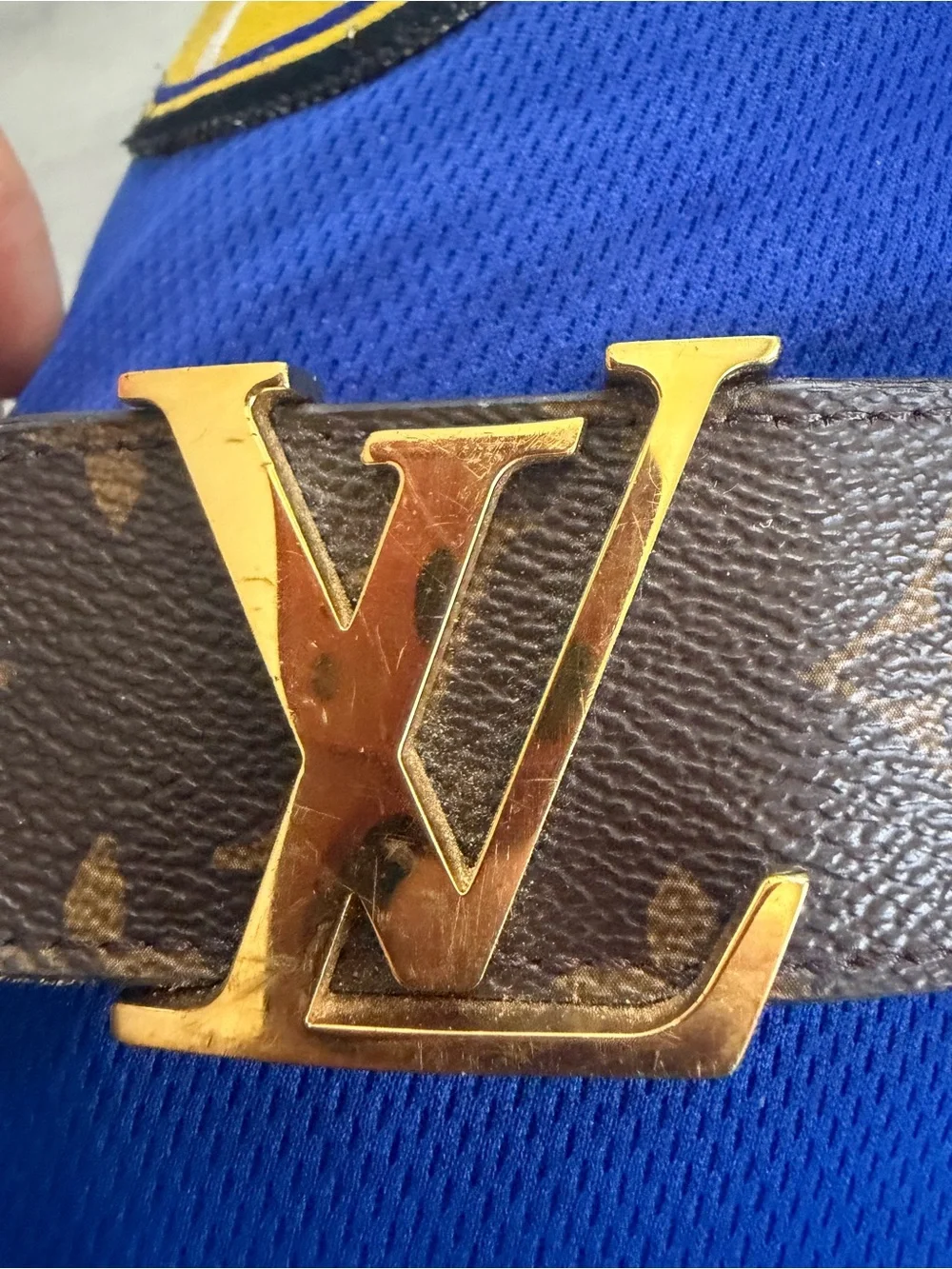 Louis Vuitton Vachetta Leather Belt Strap in Natural Tan